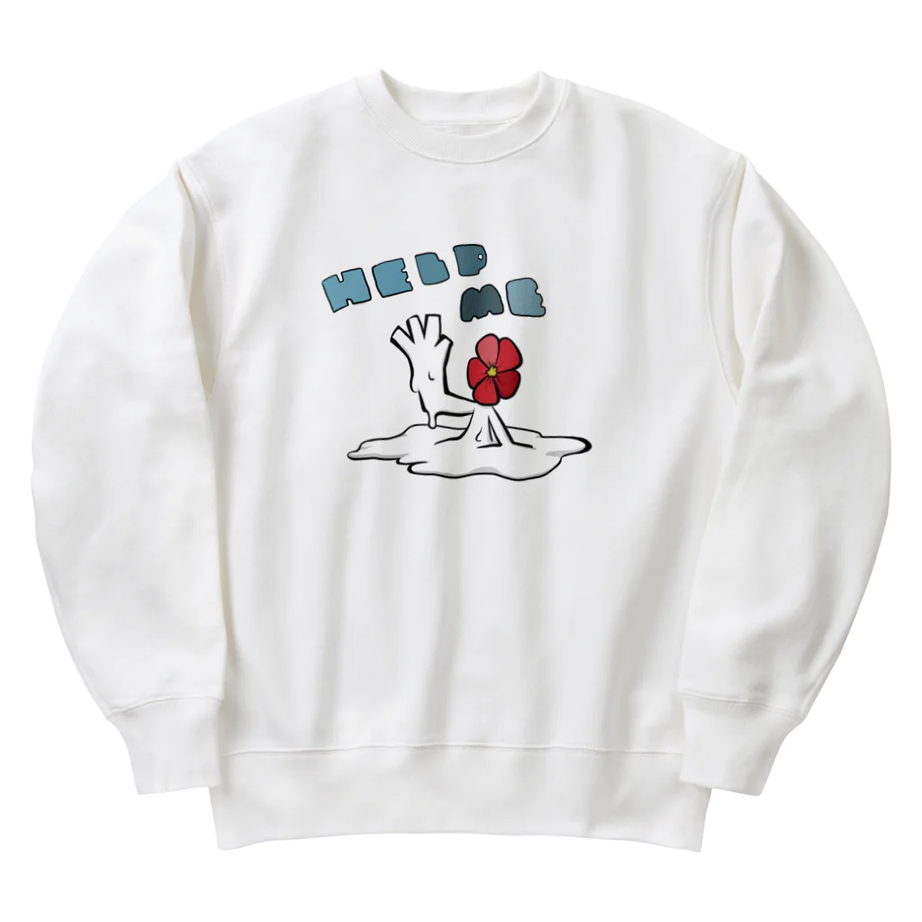 花瓶の疑問のhelp me Heavyweight Crew Neck Sweatshirt