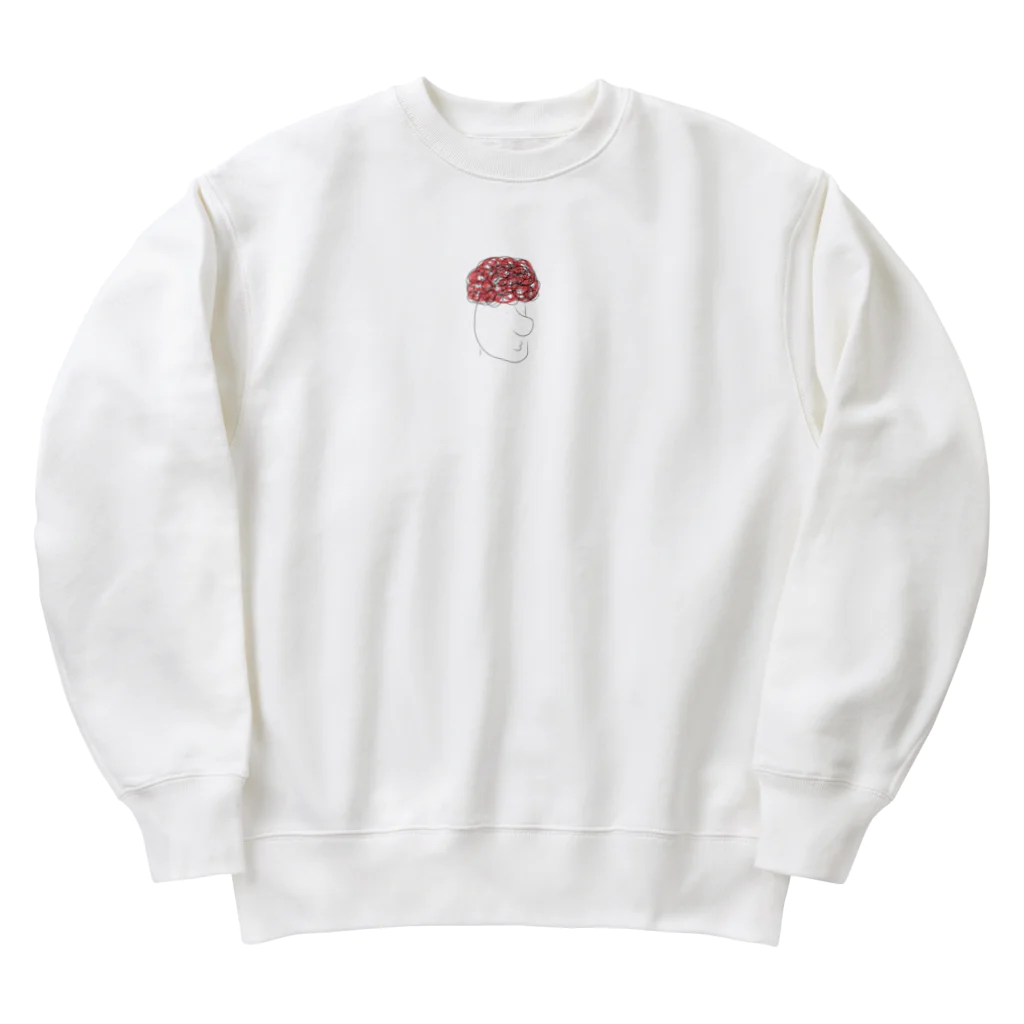 n-shuのくるくるパーマ赤毛さん Heavyweight Crew Neck Sweatshirt