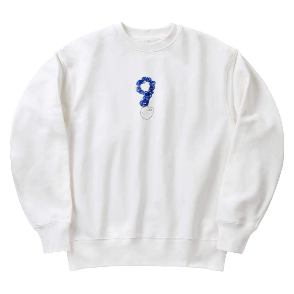 n-shuのくるくるパーマくん9月生まれ Heavyweight Crew Neck Sweatshirt