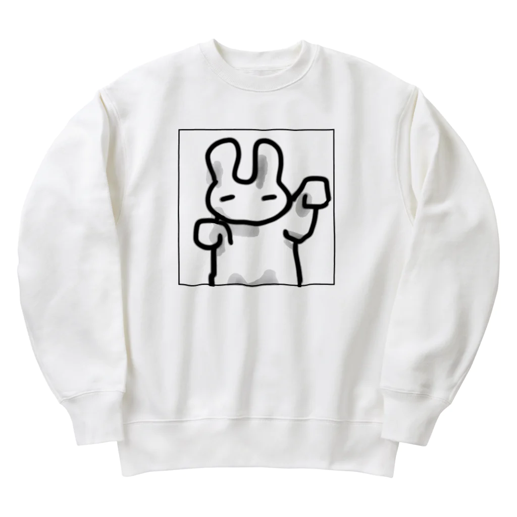 lunar eclipseのまねきうさぎさん Heavyweight Crew Neck Sweatshirt