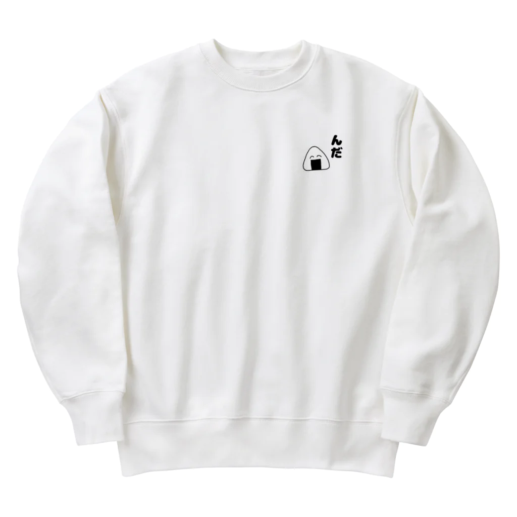 yumaの秋田弁「んだT」 Heavyweight Crew Neck Sweatshirt