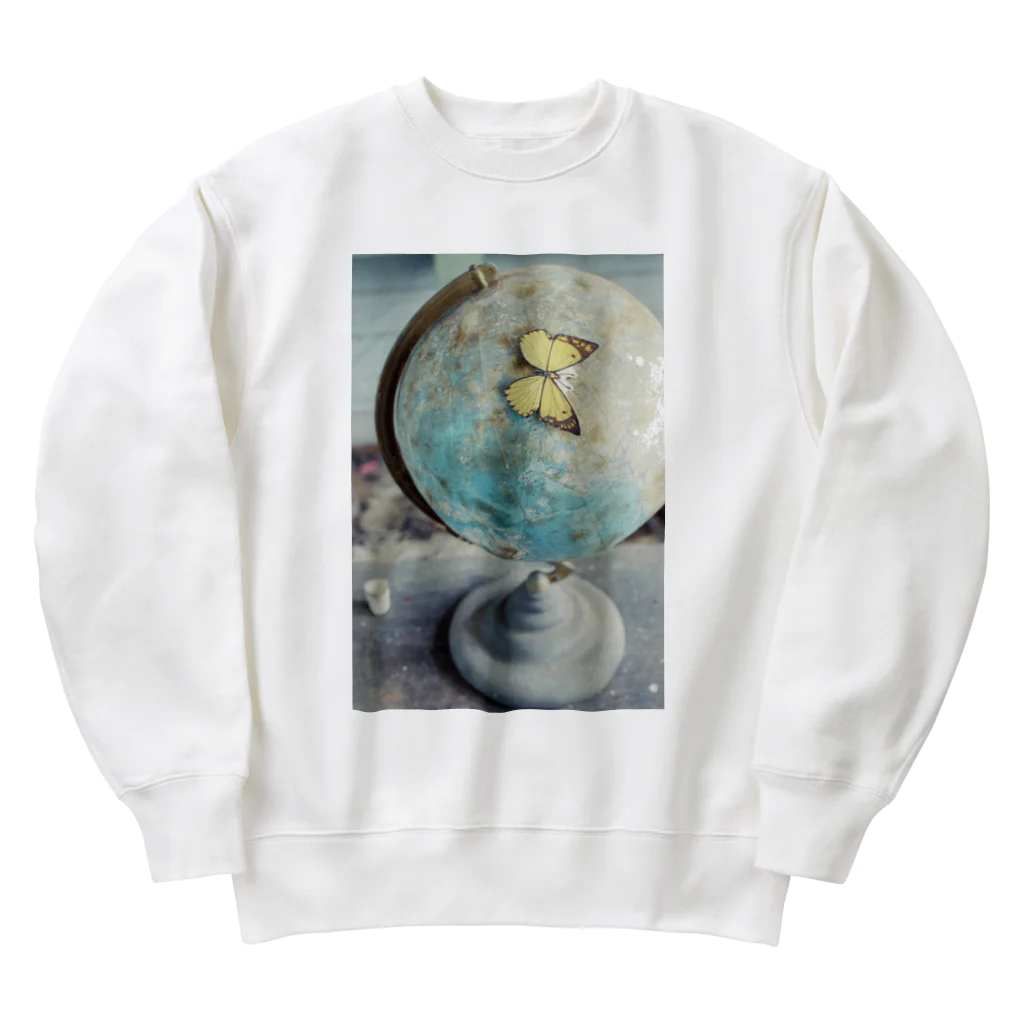 elephant-factoryの廃校の地球儀 Heavyweight Crew Neck Sweatshirt