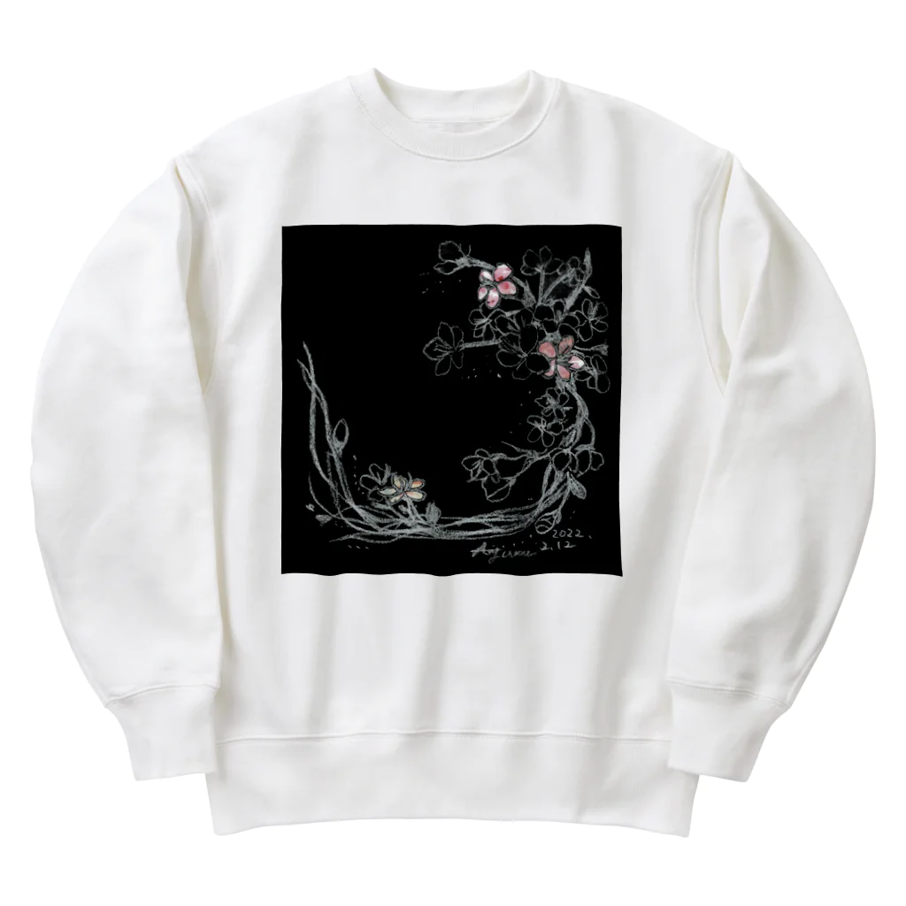 Maylyの流れる桜 Heavyweight Crew Neck Sweatshirt