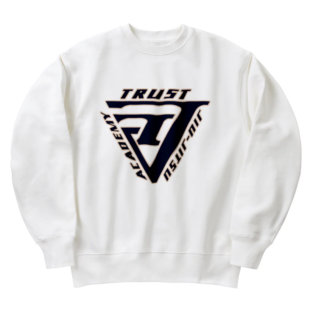 トラスト柔術アカデミーの✳︎定番✳︎ロゴ(ネイビー✖️薄橙) Heavyweight Crew Neck Sweatshirt