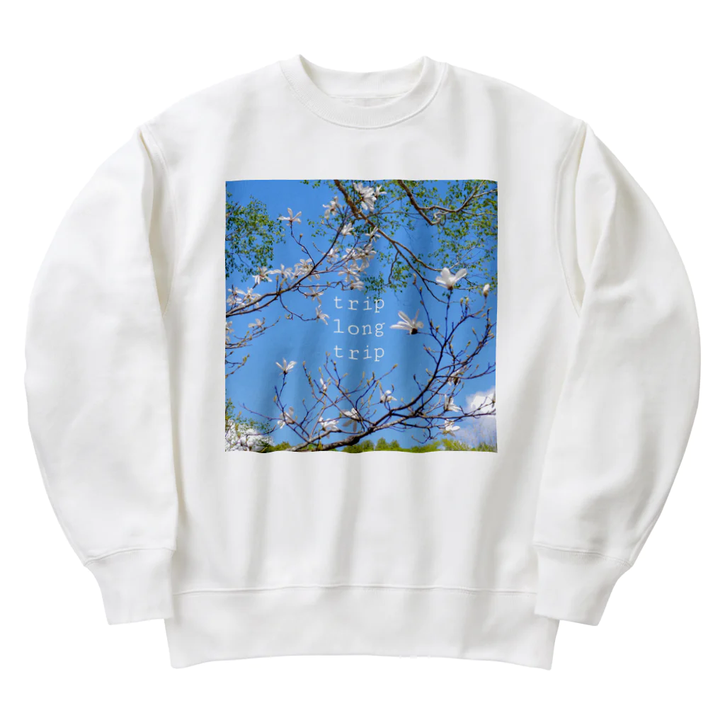 tamao244のtrip long trip Heavyweight Crew Neck Sweatshirt