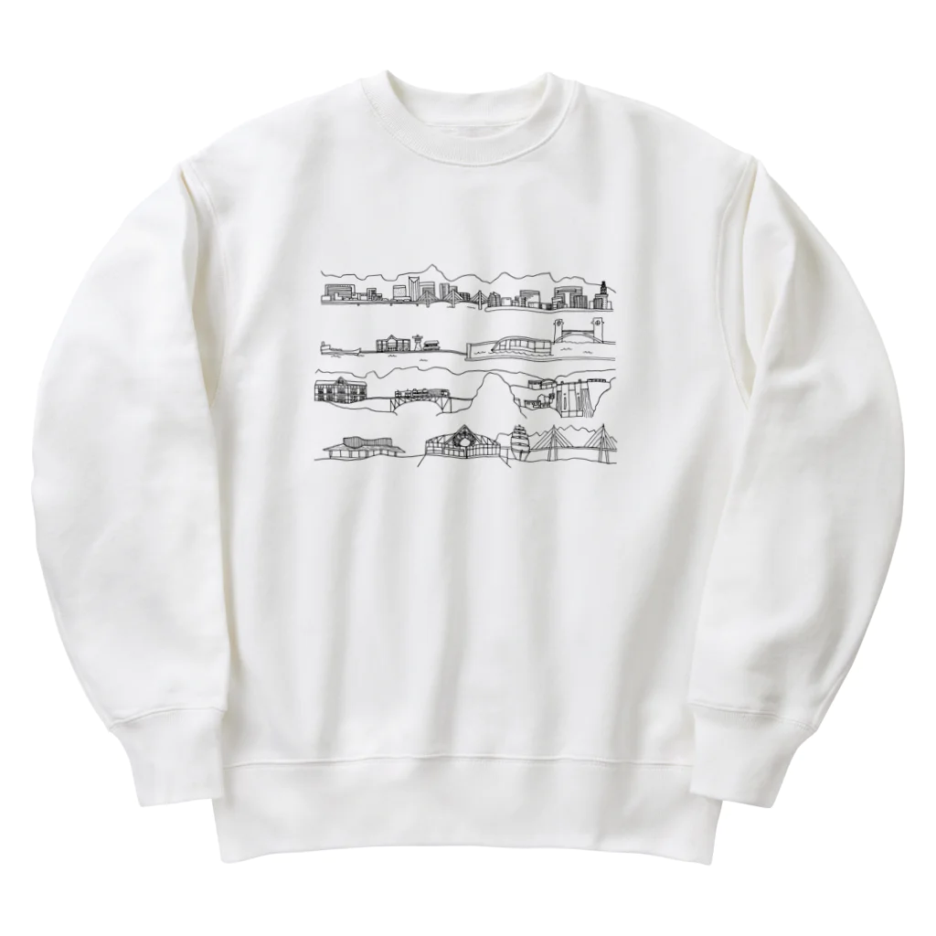 nanboringのレッツゴー富山 Heavyweight Crew Neck Sweatshirt