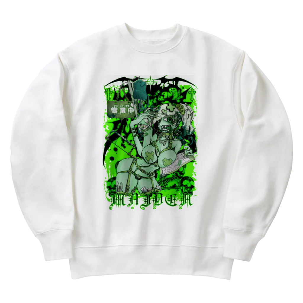 エゴイスト乙女のてんごく　グリーン Heavyweight Crew Neck Sweatshirt