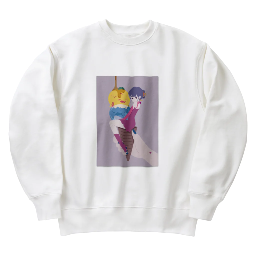 fu-ko_2311のジェラートの妖精さん Heavyweight Crew Neck Sweatshirt