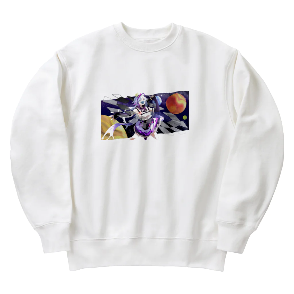 庵滝サタ🛸🪐少女レイ 歌ってみた！の🛸🪐💫 Heavyweight Crew Neck Sweatshirt