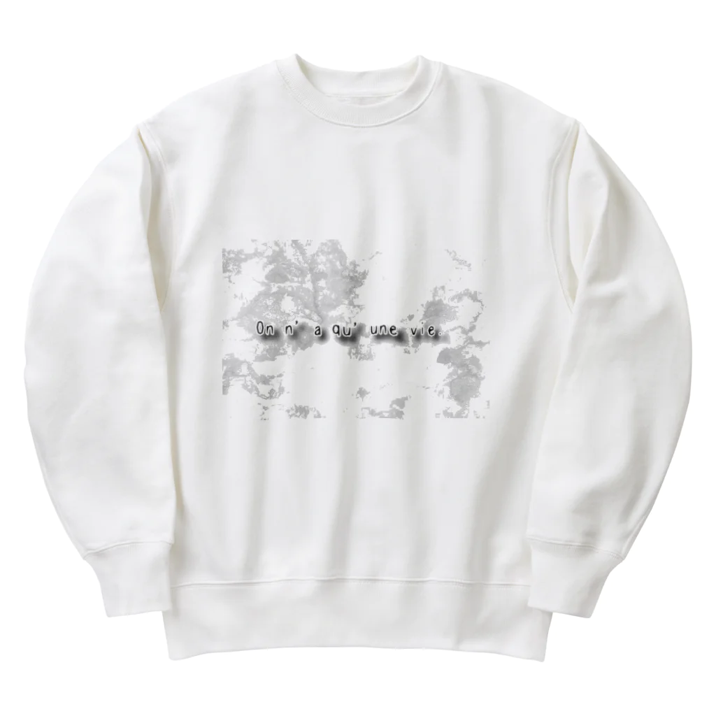 ばばばのばのOn n’a qu’une vie. Heavyweight Crew Neck Sweatshirt