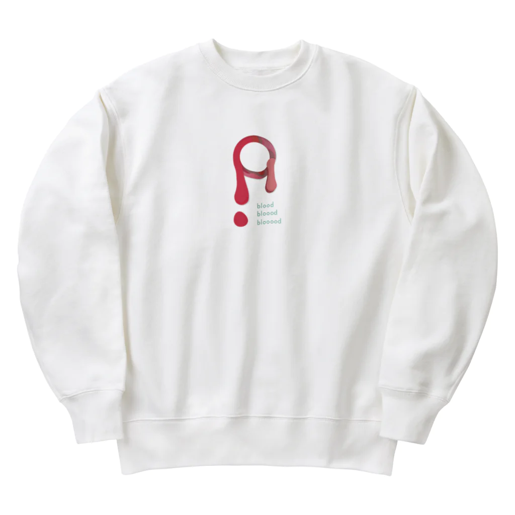 dacca designのblooooooooooood Heavyweight Crew Neck Sweatshirt