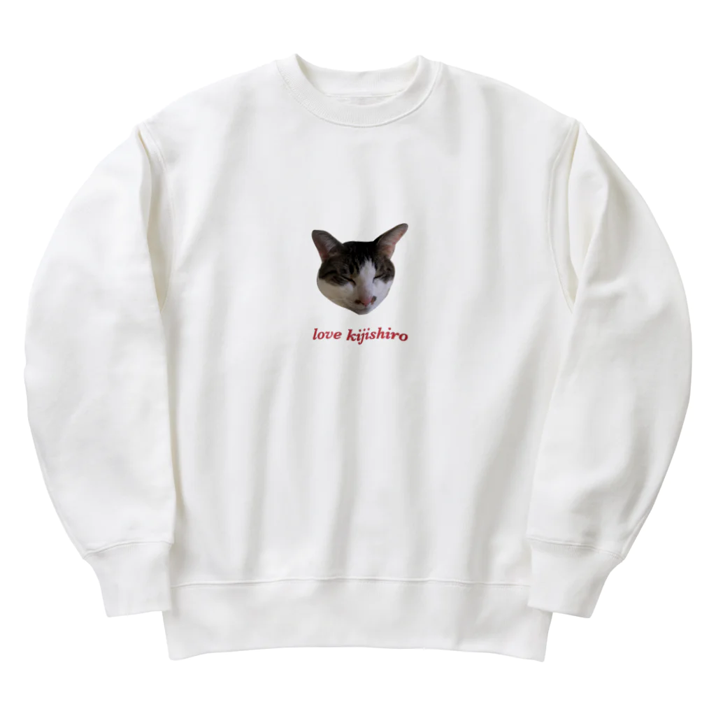 きじしろらばーのkijishiro lover (きじしろねこ) Heavyweight Crew Neck Sweatshirt