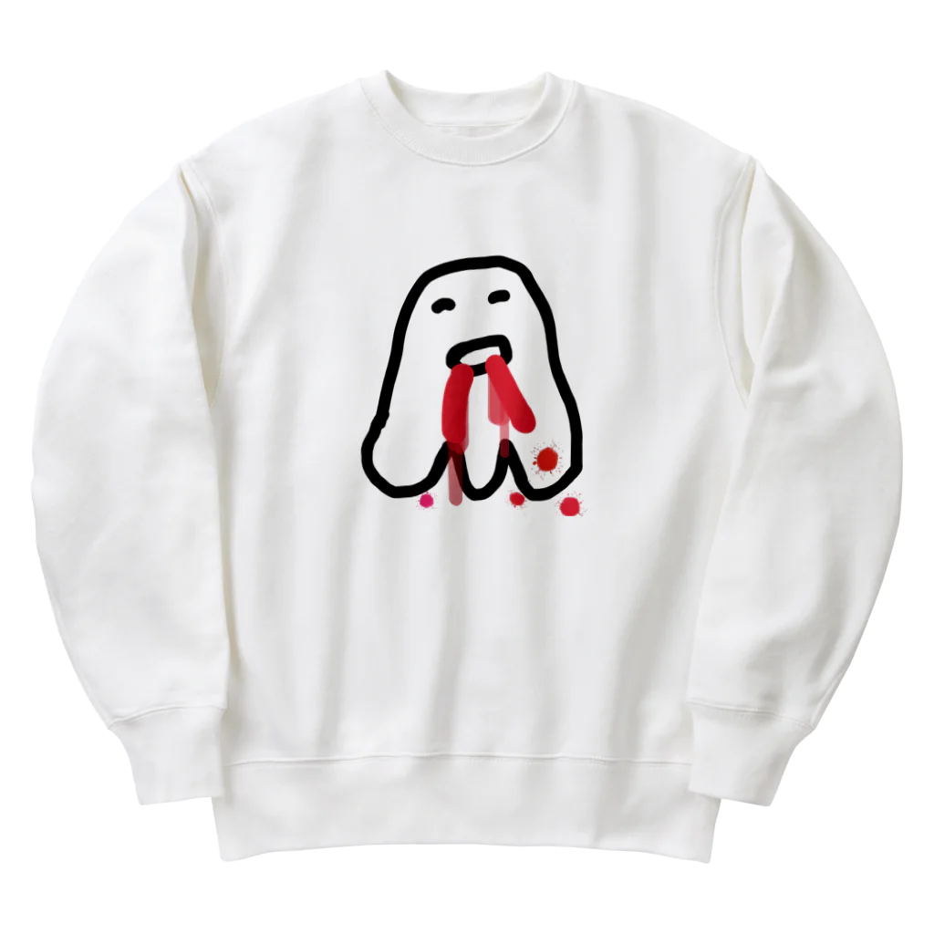 midnight瞑想のミッドナイトおばけくん Heavyweight Crew Neck Sweatshirt