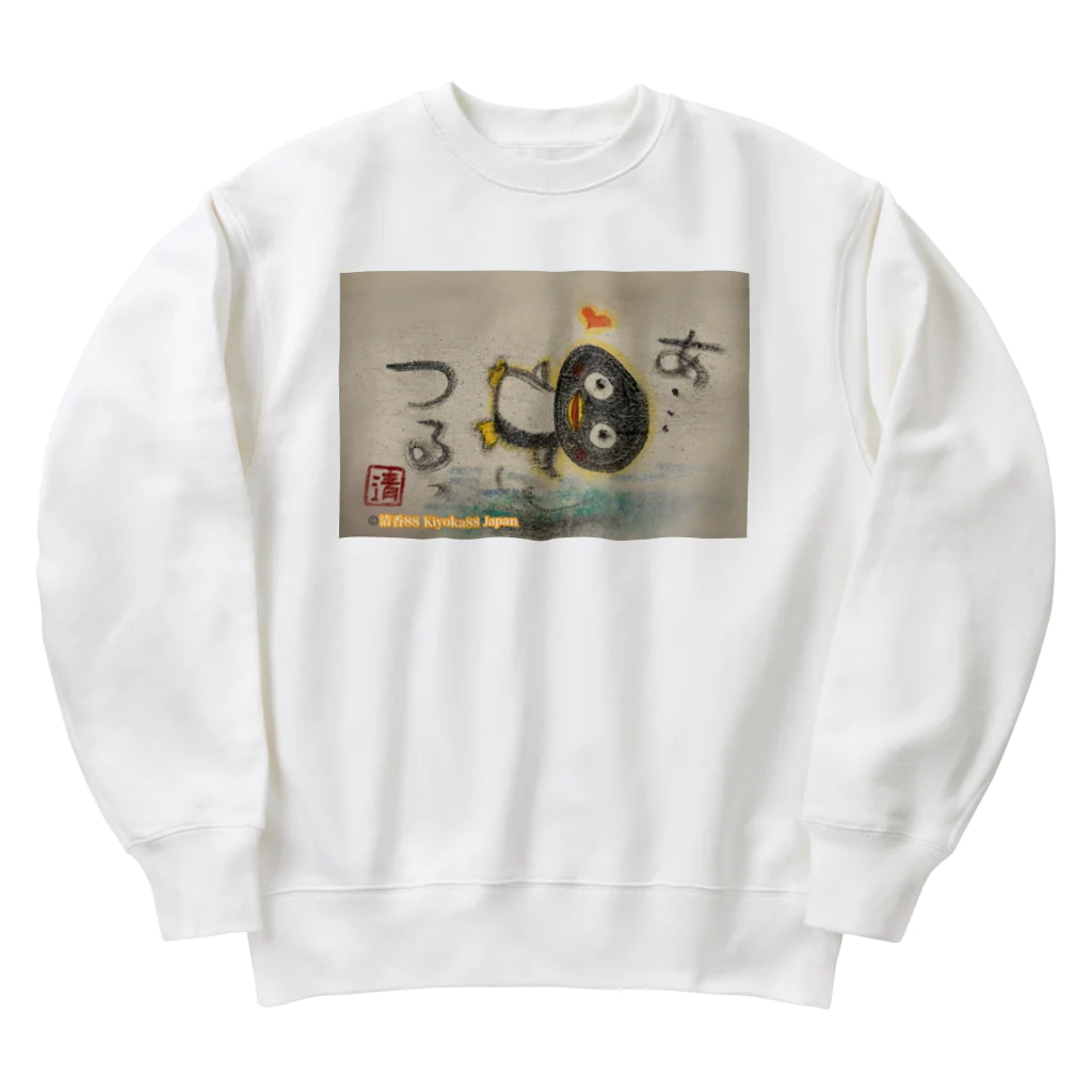 KIYOKA88WONDERLANDのつるっとペンギン　Slippery penguin Heavyweight Crew Neck Sweatshirt