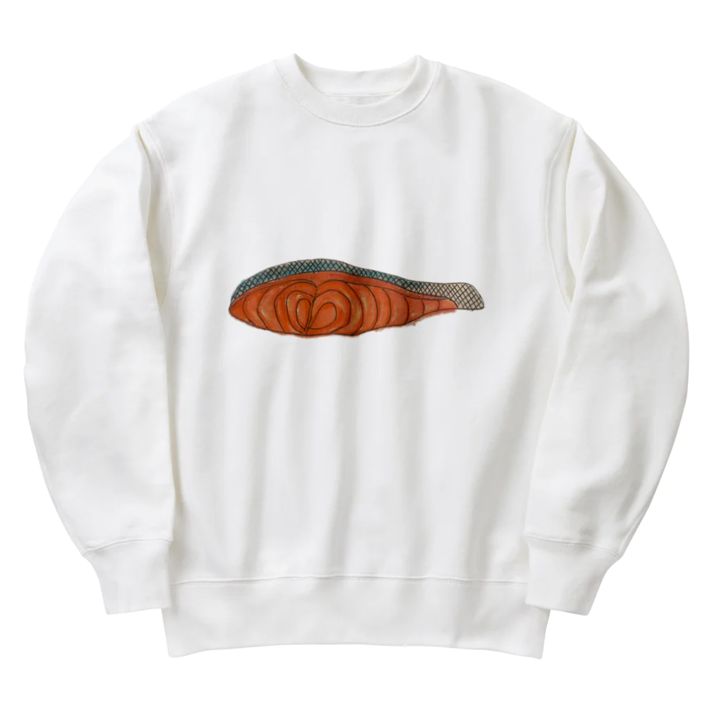 にゃあsama@減量中の銀鮭 Heavyweight Crew Neck Sweatshirt