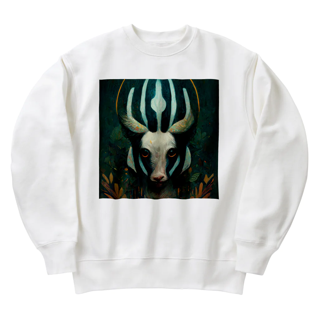 temple t-shirtshopのオカピの神様 Heavyweight Crew Neck Sweatshirt