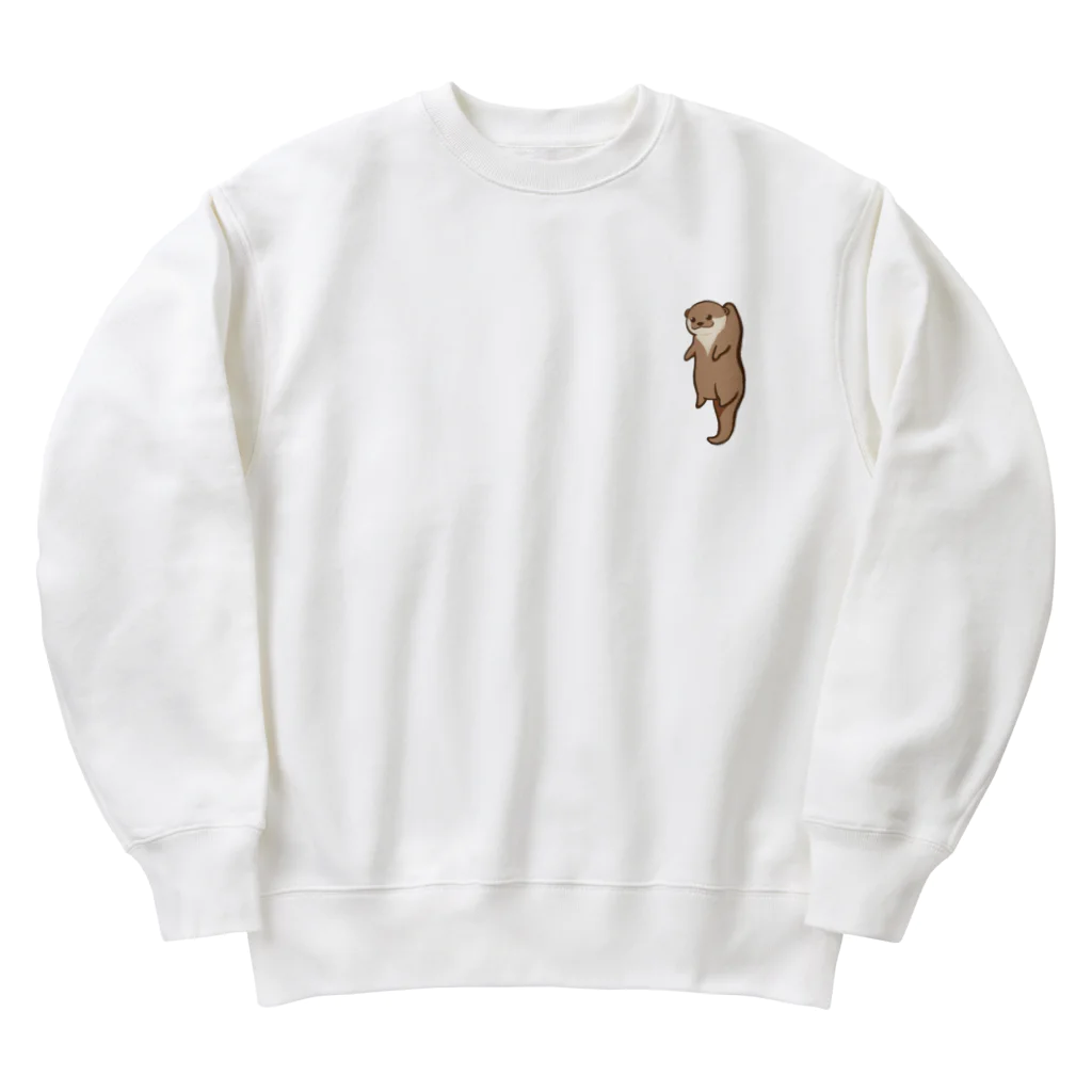 綾錦工房 りこりすのほされカワウソ Heavyweight Crew Neck Sweatshirt