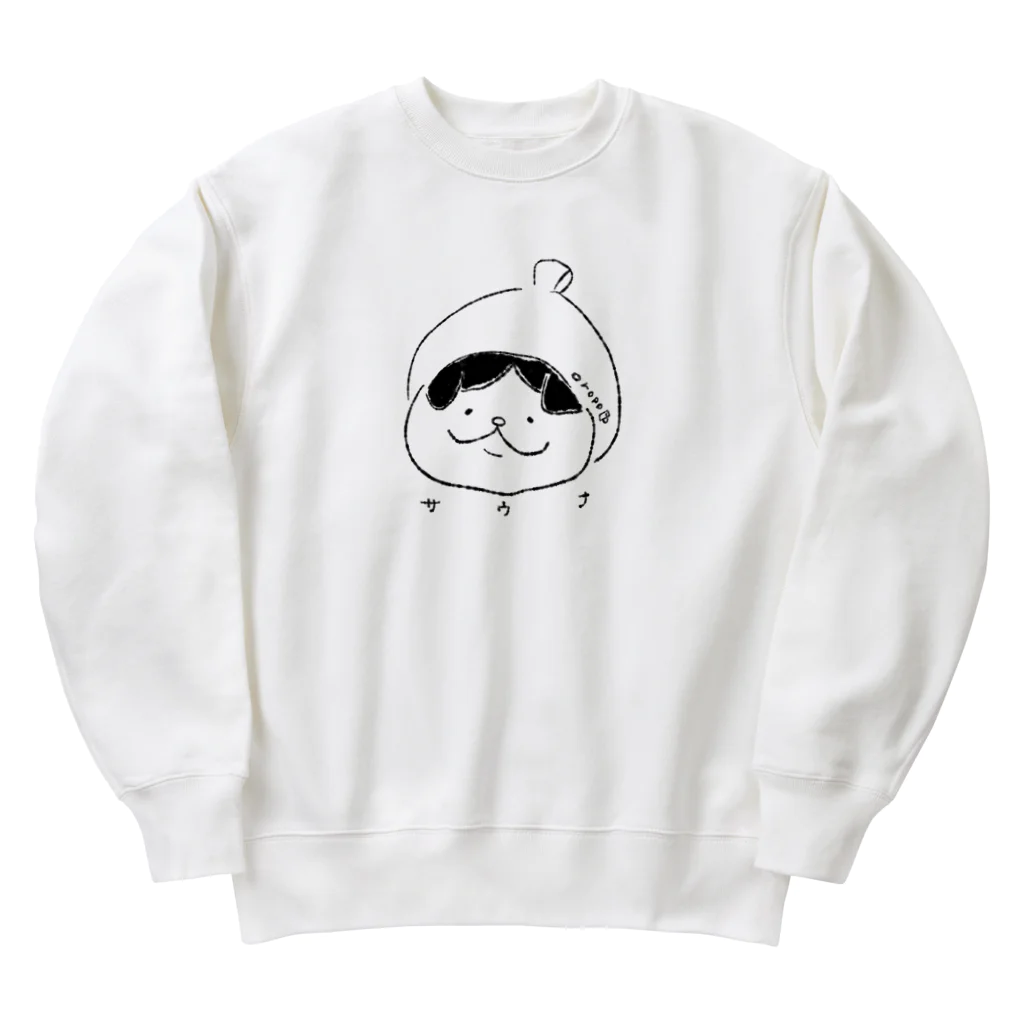 ねこの森雑貨店(SUZURI店)のサウナハット Heavyweight Crew Neck Sweatshirt