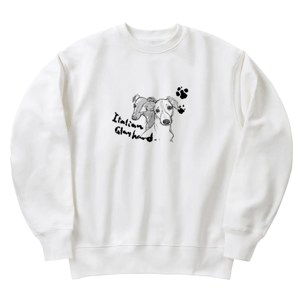 イタグレ／ビーグルshopのイタグレ（犬） Heavyweight Crew Neck Sweatshirt