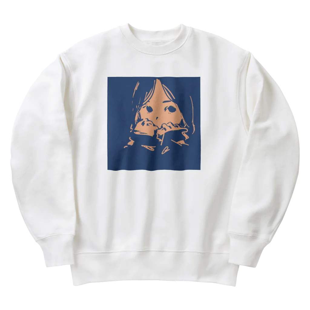 わたあめ食堂の毛玉ちゃん Heavyweight Crew Neck Sweatshirt