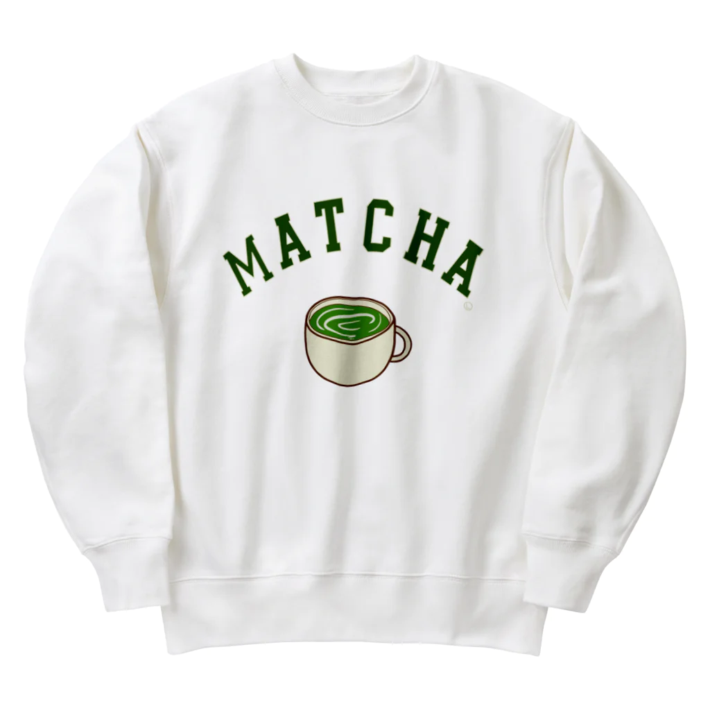 けいすけ_まちゃおの抹茶ラテロゴ/Matcha Latté logo ヘビーウェイトスウェット