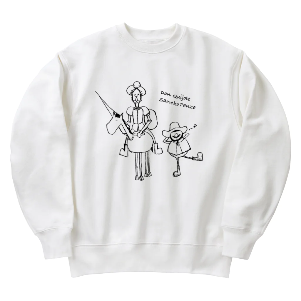 ポンコツリーナのお店のドン・キホーテとサンチョパンサ Heavyweight Crew Neck Sweatshirt