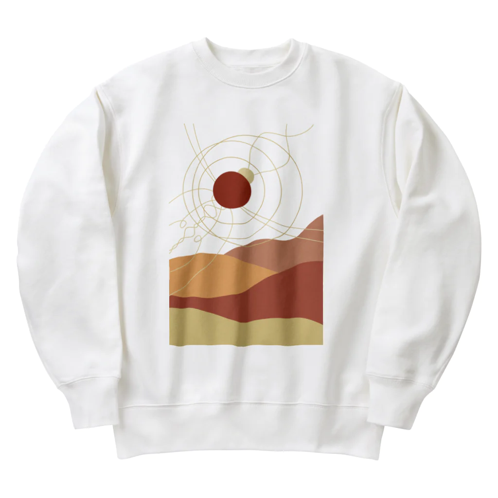 TOKOROの夕日 Heavyweight Crew Neck Sweatshirt