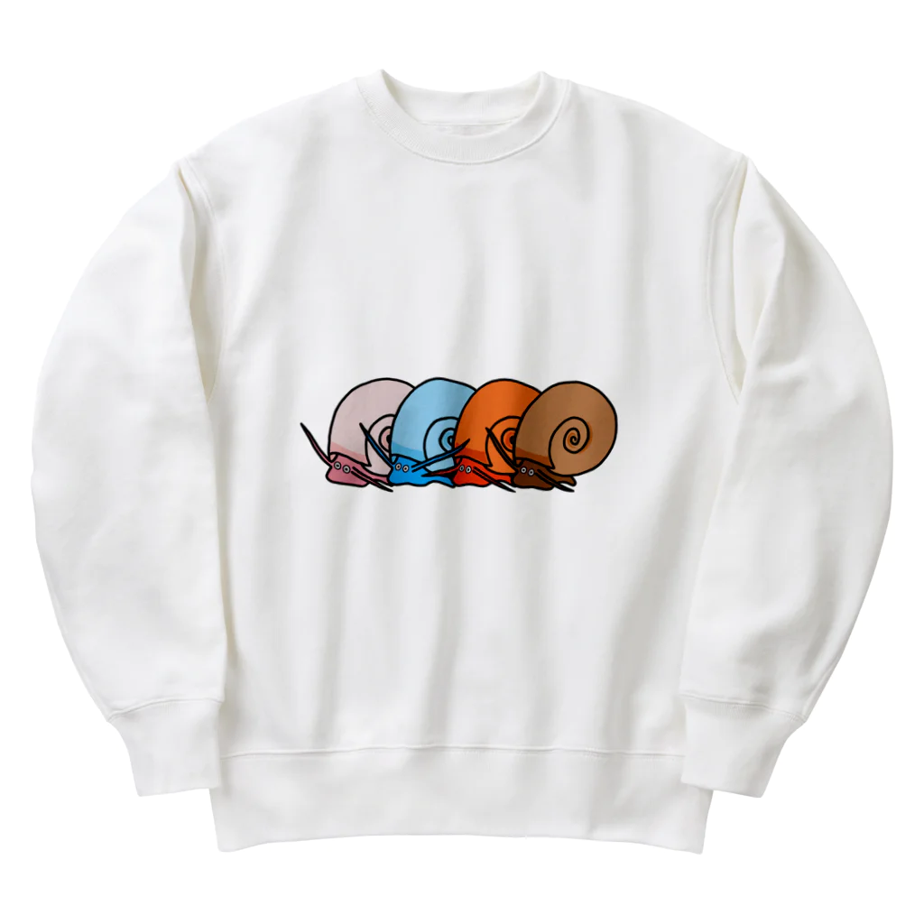 Pooyan'sのカラフルな巻貝たち Heavyweight Crew Neck Sweatshirt