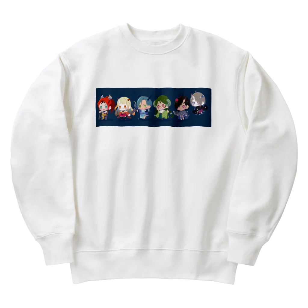 charu屋さんの鬼娘ズ Heavyweight Crew Neck Sweatshirt