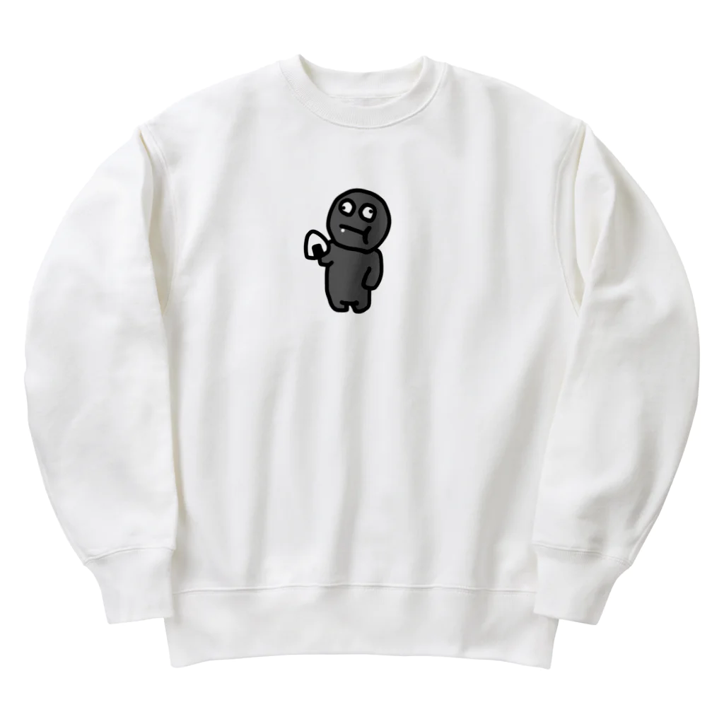 無銭飲食グッズの無銭くん（仮） Heavyweight Crew Neck Sweatshirt