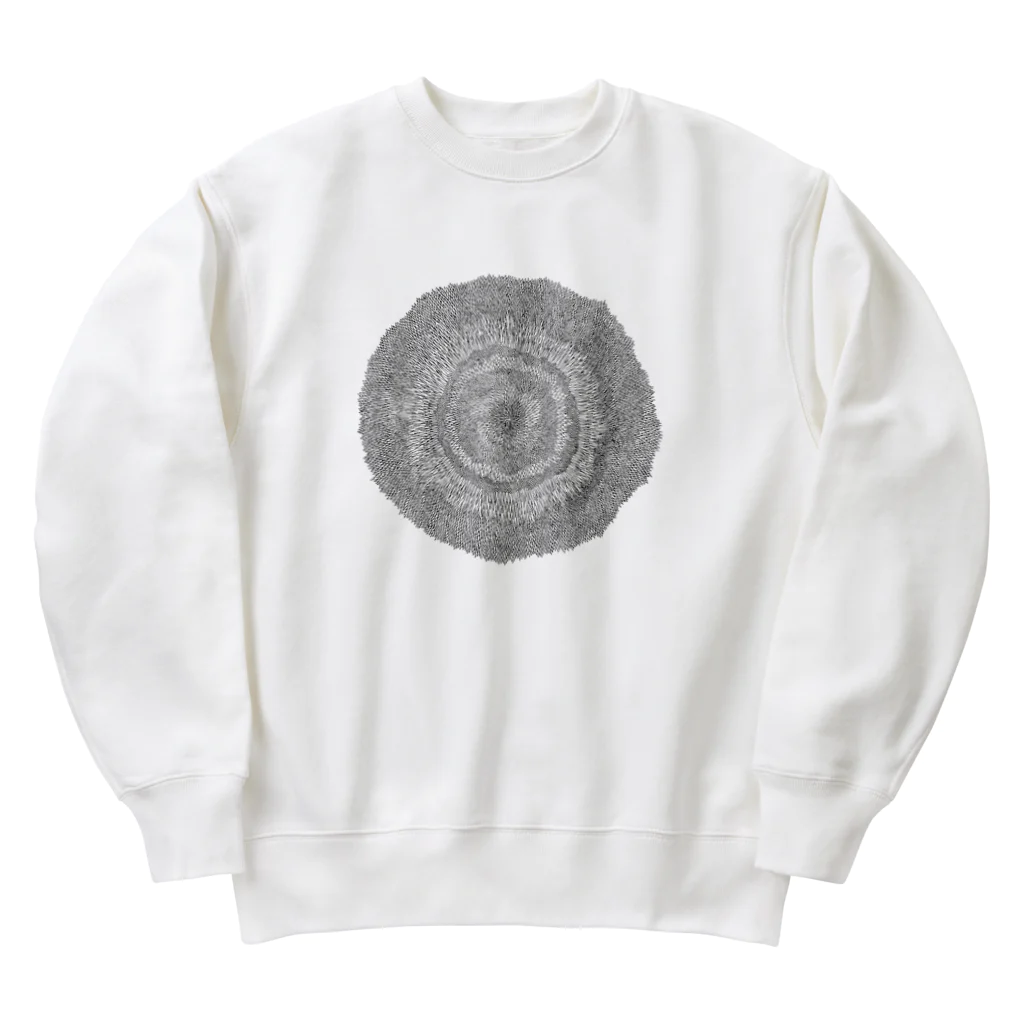 ゴマフリーダムのクリスタルフラワー(大) Heavyweight Crew Neck Sweatshirt