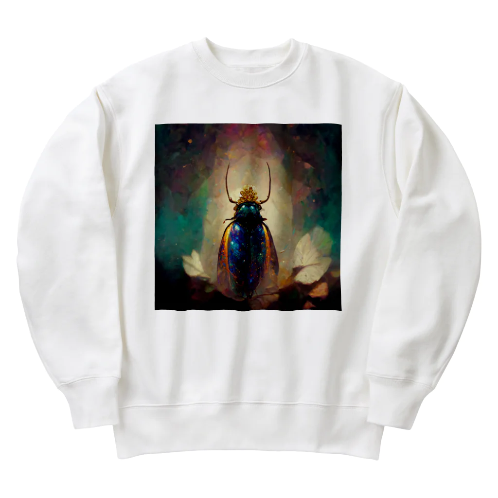 temple t-shirtshopのタマムシの神様 Heavyweight Crew Neck Sweatshirt