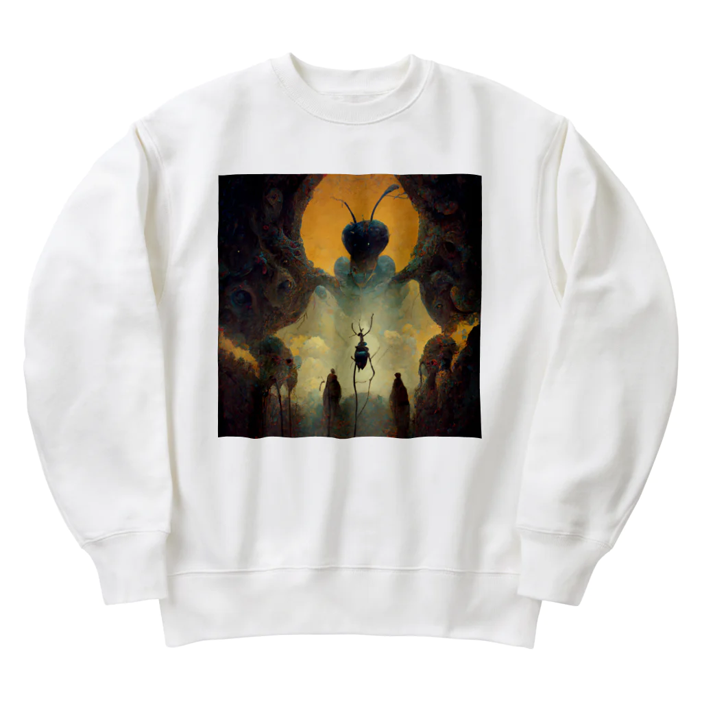 temple t-shirtshopのアリの神様 Heavyweight Crew Neck Sweatshirt