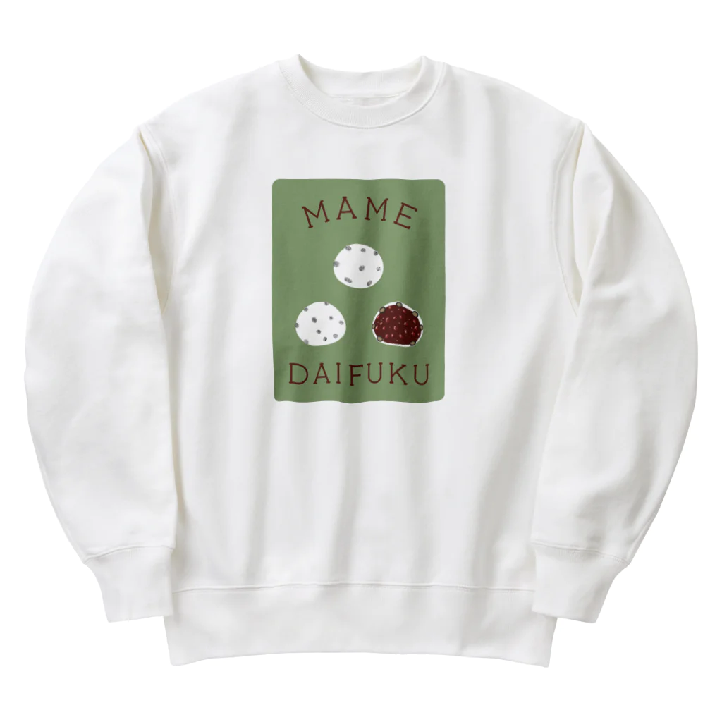 スロータイプ書店 Slowtype Booksの豆大福 背景有 289 Heavyweight Crew Neck Sweatshirt