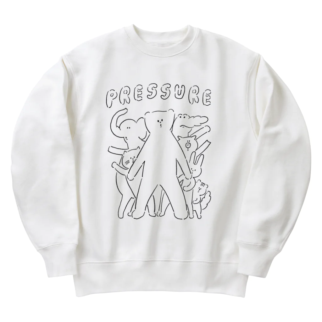 boorichanのくまちゃんのプレッシャー！！ Heavyweight Crew Neck Sweatshirt