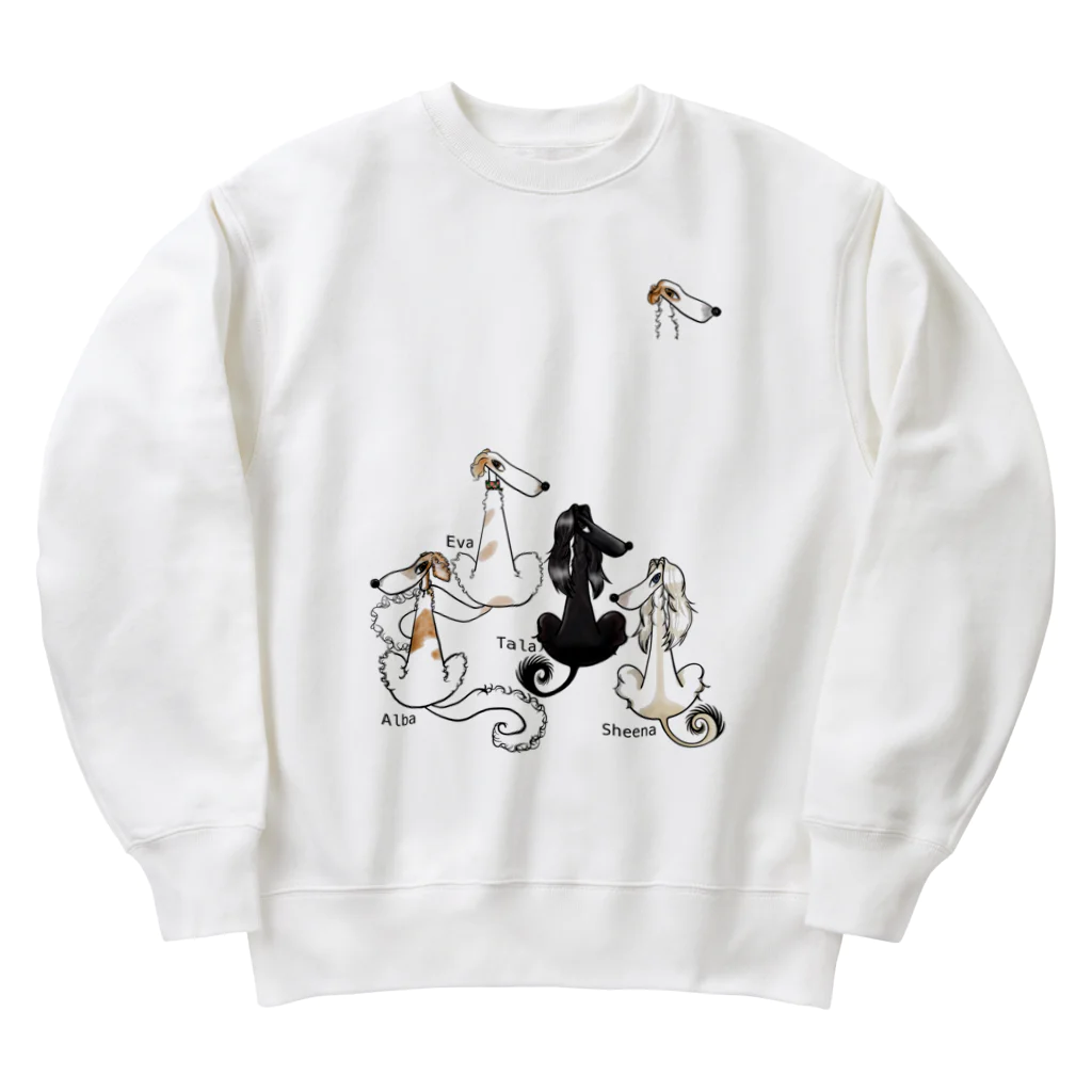 UnchienのTeam Borzoi Nonki Heavyweight Crew Neck Sweatshirt