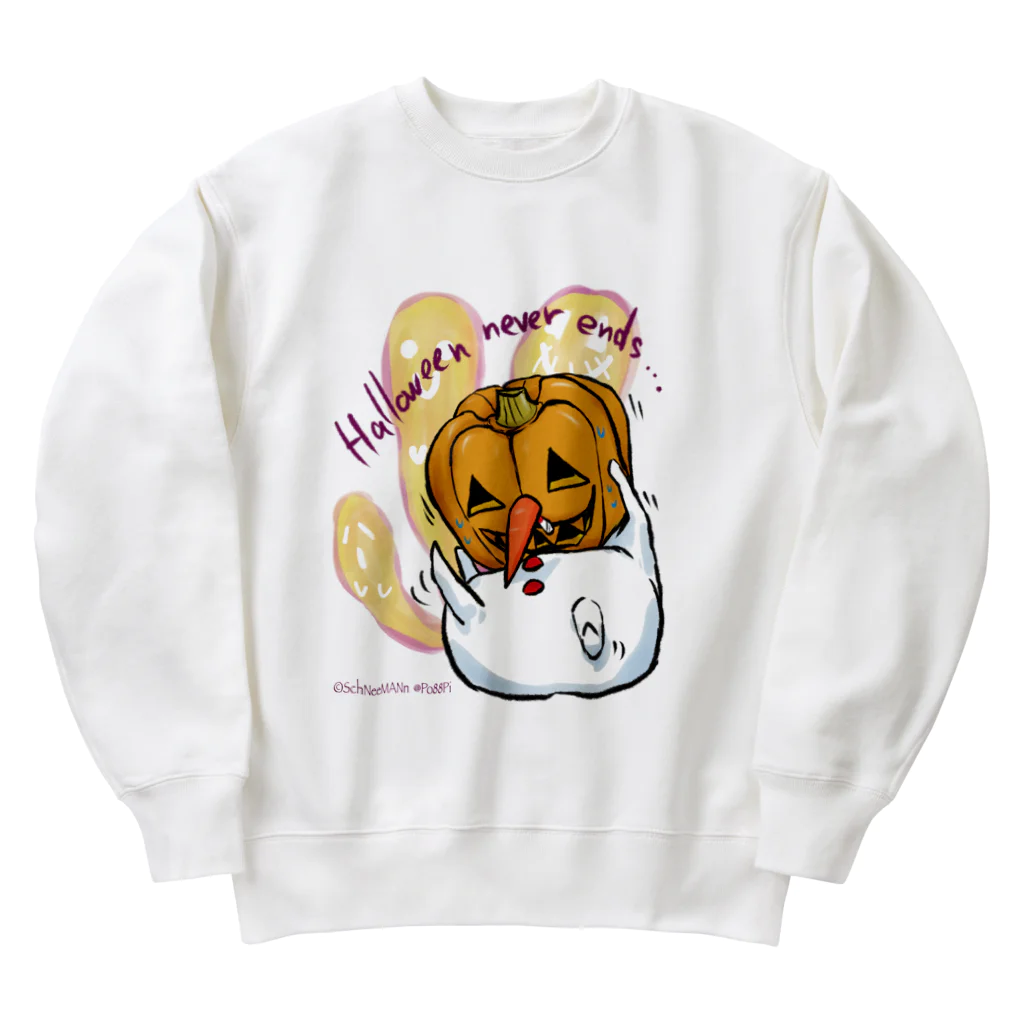 Le souffle blanc@SUZURIのしゅねまんハロウィンコスプレ ジャック・オーランタン Heavyweight Crew Neck Sweatshirt