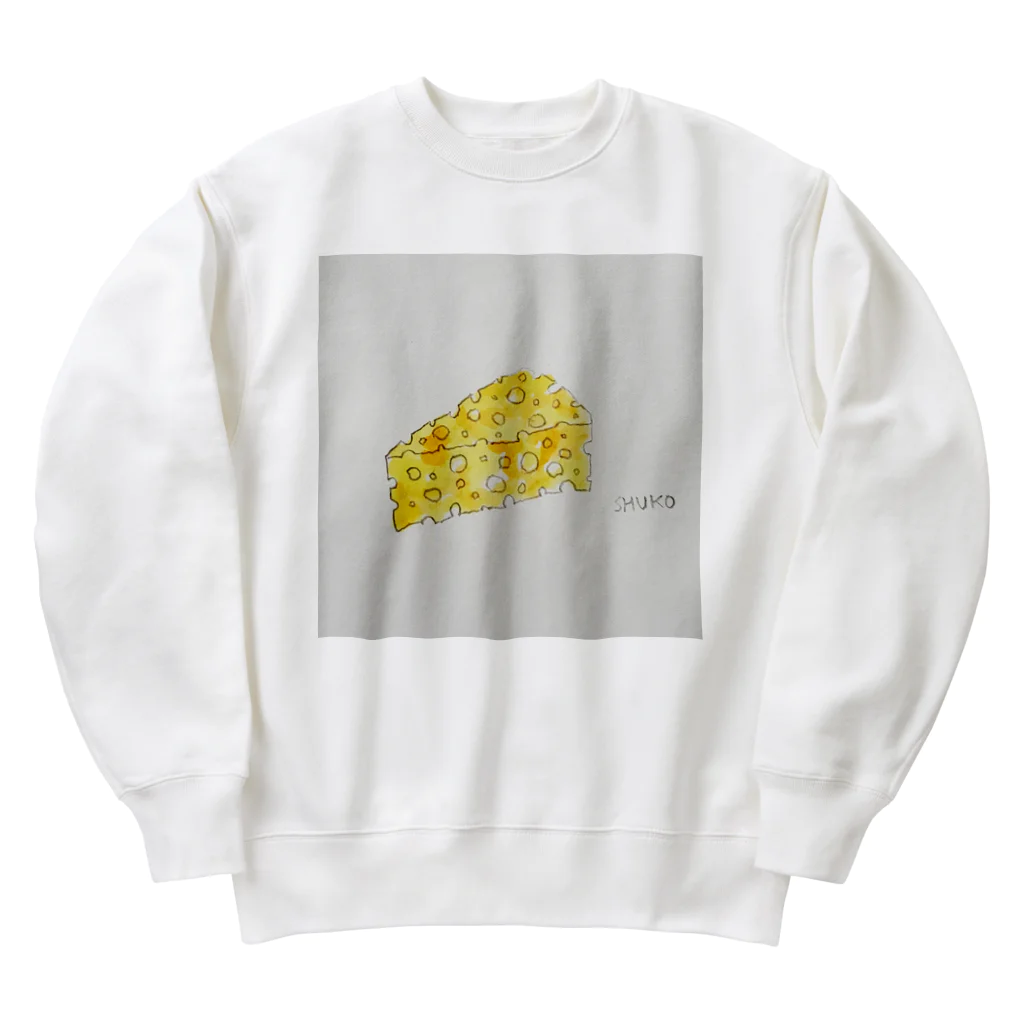 illustratorSHUKOのチーズ Heavyweight Crew Neck Sweatshirt