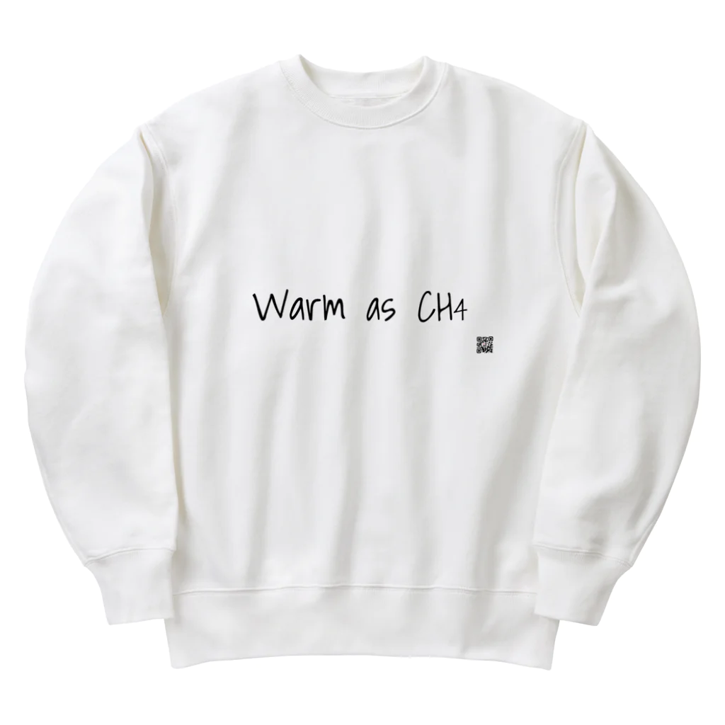 Two Dimensions BarCodeのWarm as CH₄ Heavyweight Crew Neck Sweatshirt