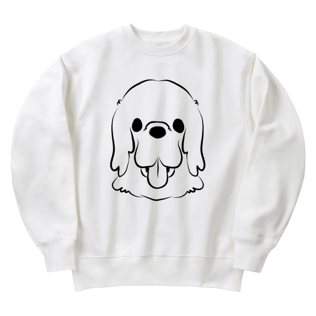 ゆんゆんこのゴールデンレトリバーロゴマーク Heavyweight Crew Neck Sweatshirt