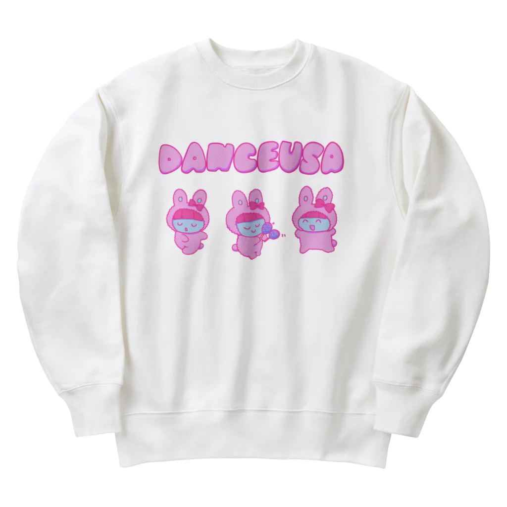 ピンクツインテール🌷のDanceusa(うさ) Heavyweight Crew Neck Sweatshirt