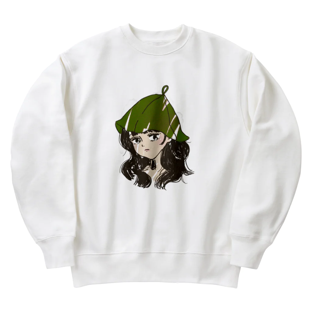 前途多難のサウナ女子 Heavyweight Crew Neck Sweatshirt