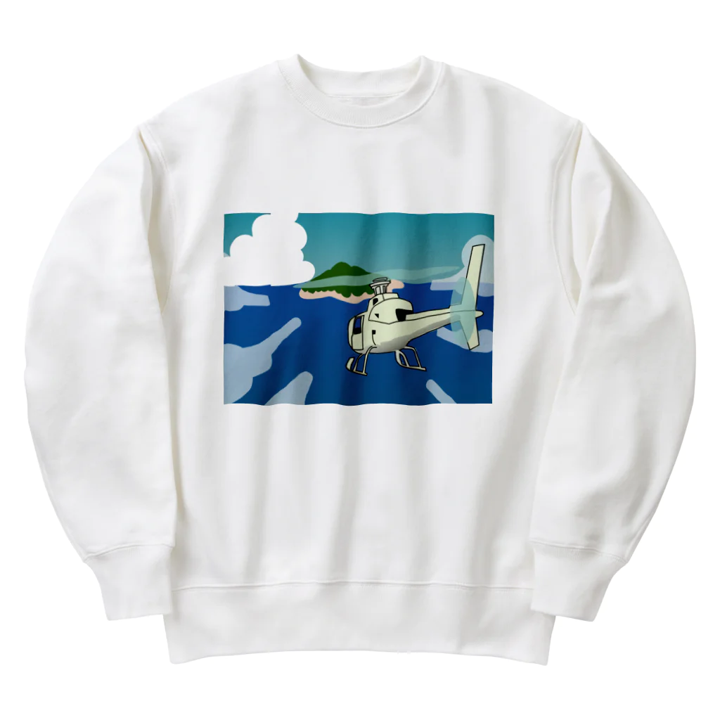 BurstPanda ShopのK.T.Y. ヘリコプター Heavyweight Crew Neck Sweatshirt