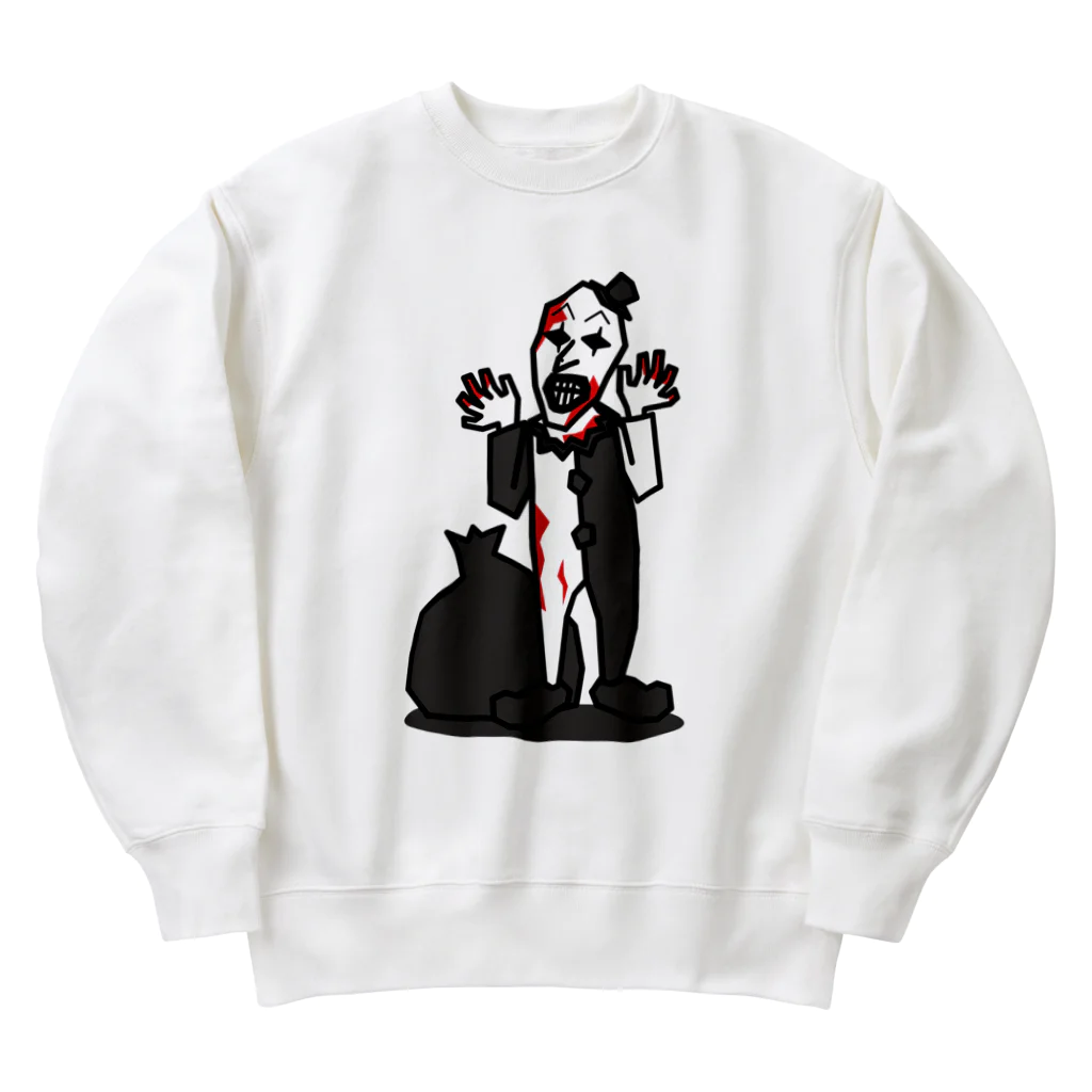 マルベリーデザインのコワかわピエロ Heavyweight Crew Neck Sweatshirt