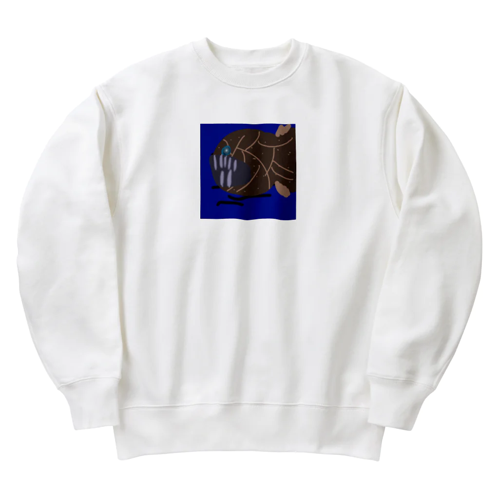 Akali_to_youのAkaliの深海魚シリーズ オニキンメミックス Heavyweight Crew Neck Sweatshirt