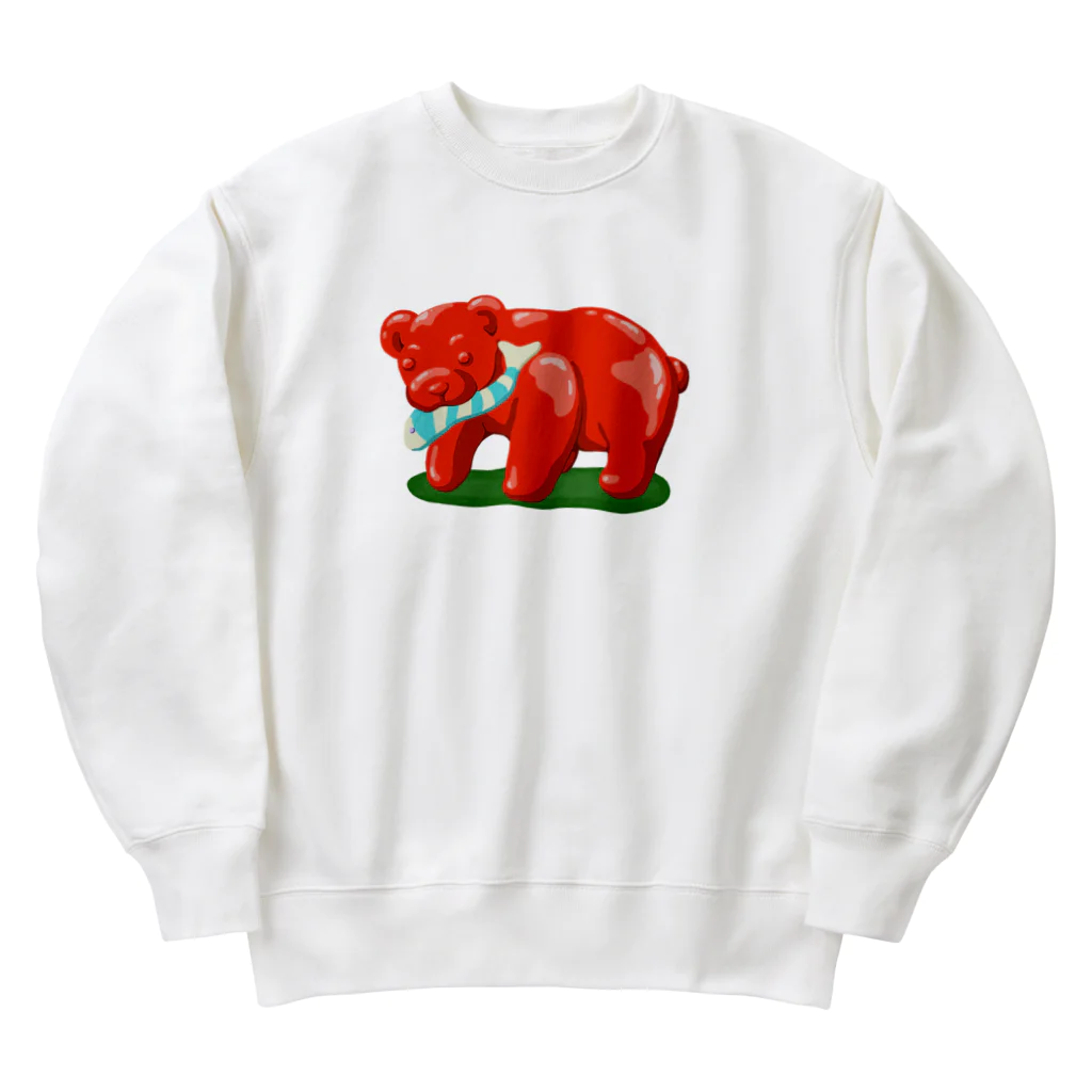 みけにっけ商店のグミベアーとお魚ちゃん Heavyweight Crew Neck Sweatshirt