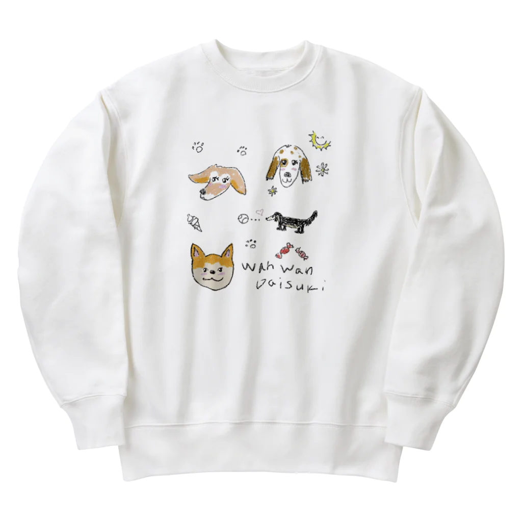 アウトドア大好き秋田犬の◇WanWanDaisuki◇ Heavyweight Crew Neck Sweatshirt