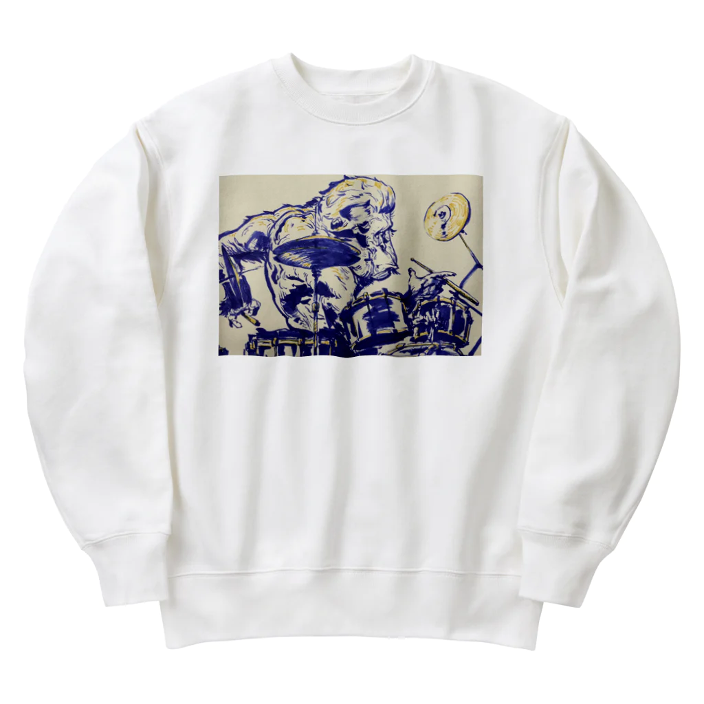 KyeeeのWanaenaes Drummer the Orangutan Heavyweight Crew Neck Sweatshirt