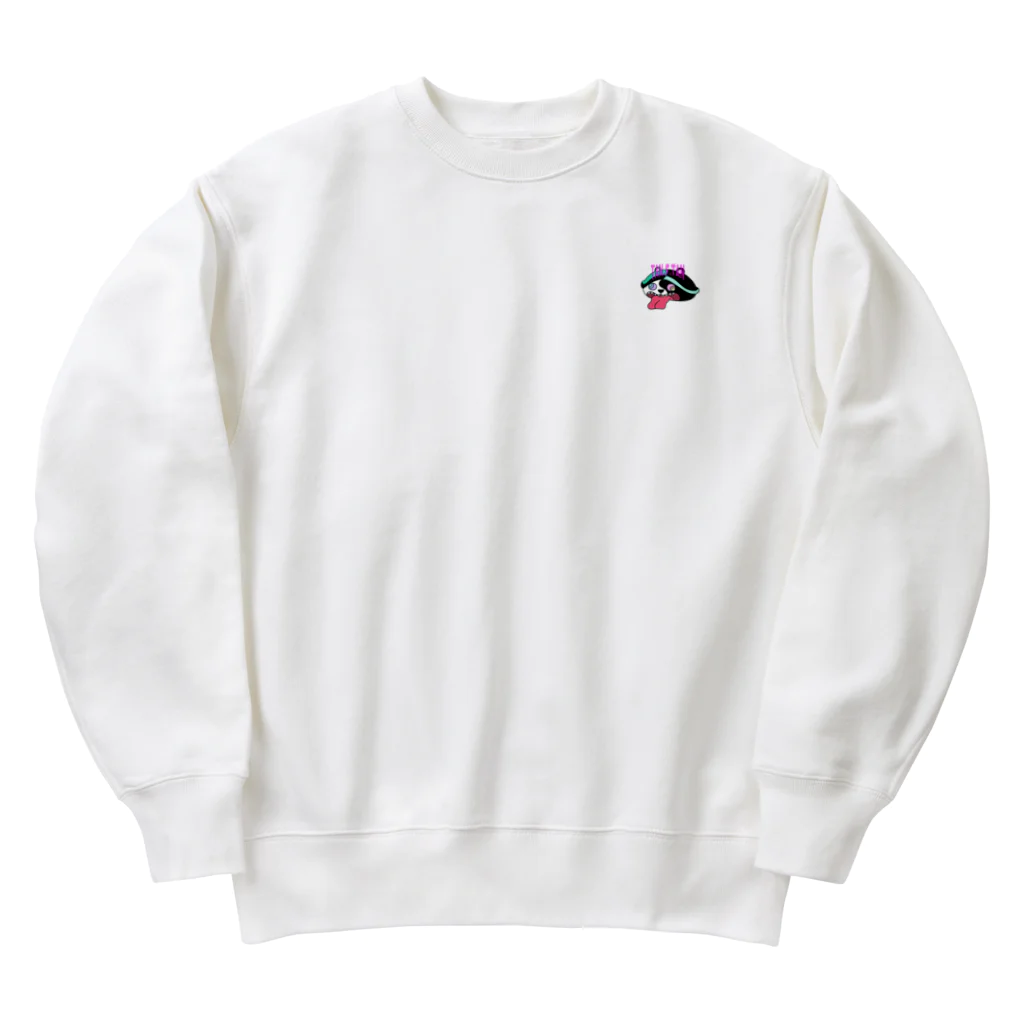 たんたんたぬの商店のNO.015 かえるぼうたん Heavyweight Crew Neck Sweatshirt