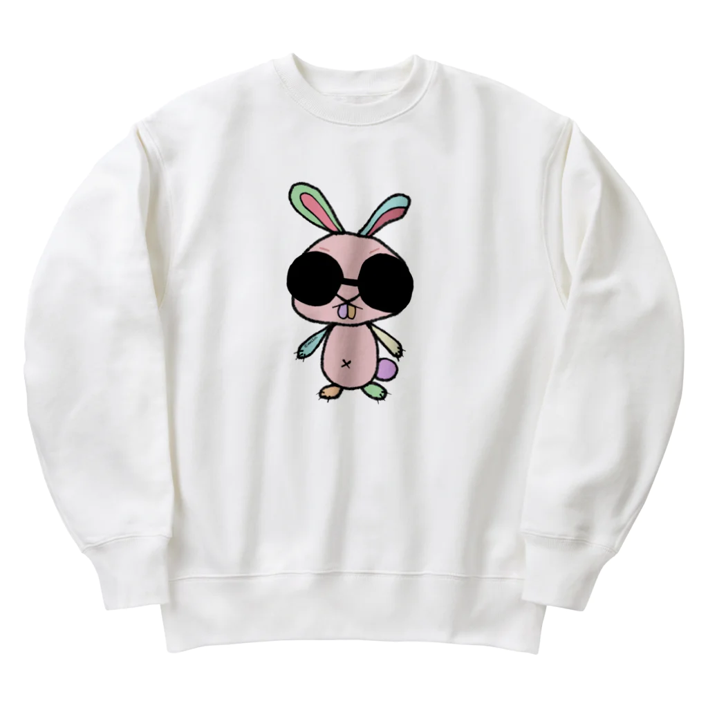 mon chou chouのカラフルうさぎのラビ丸君★ Heavyweight Crew Neck Sweatshirt